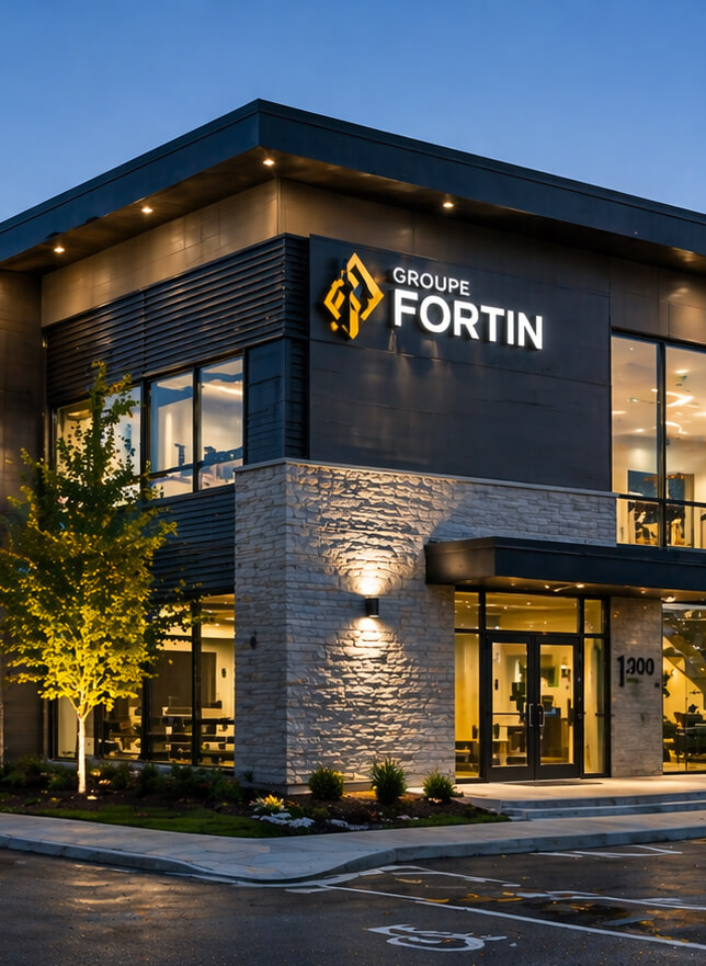 Bâtiment commerciale Groupe Fortin